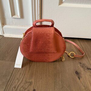 Hammitt Gregory Circle Crossbody Tile Blush Coral Pink New
